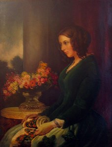 Portrett av Cathrine Hogarth av Daniel Maclise, 1847. Kilde: Wikimedia Commons/